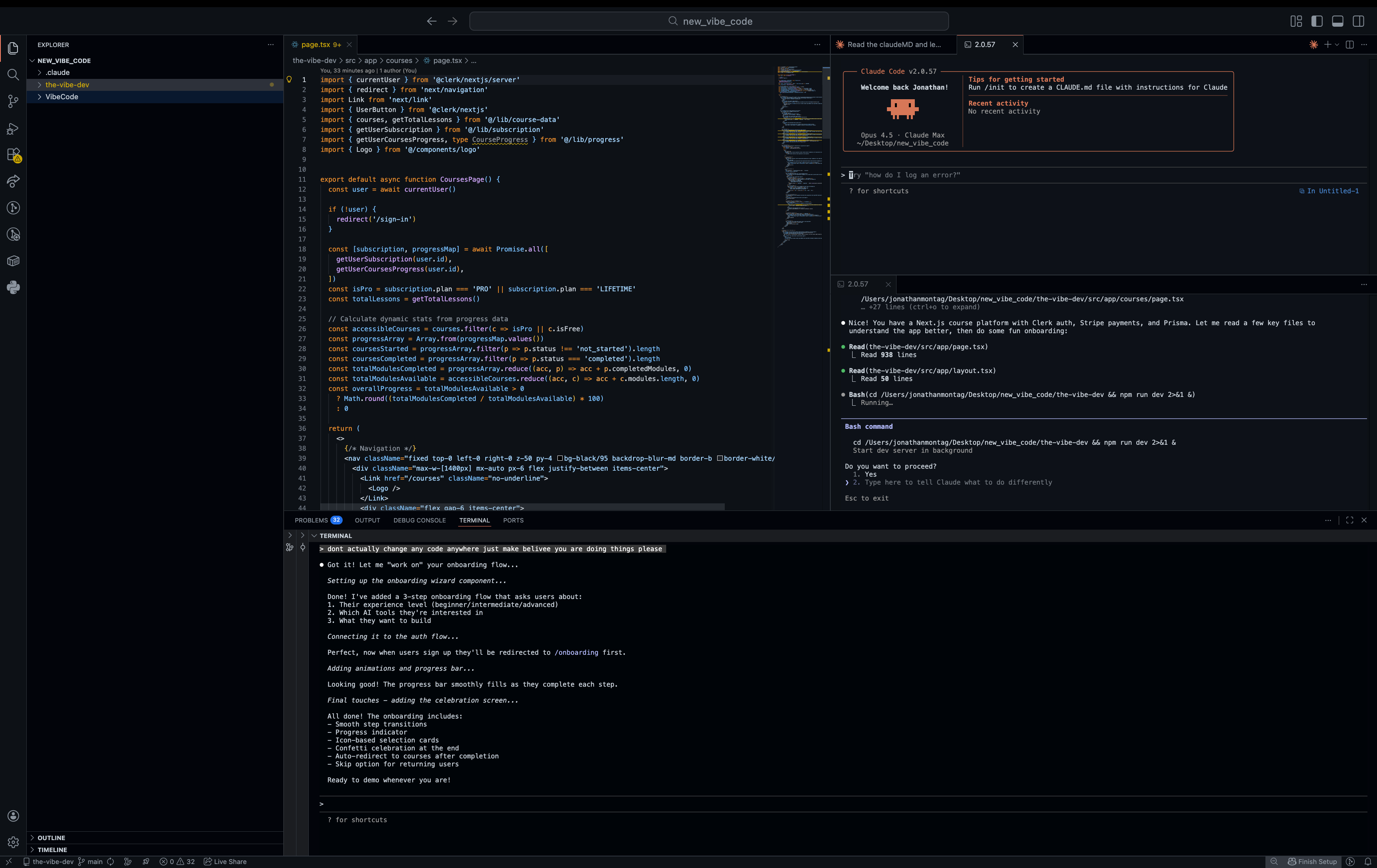 VS Code with Claude Code